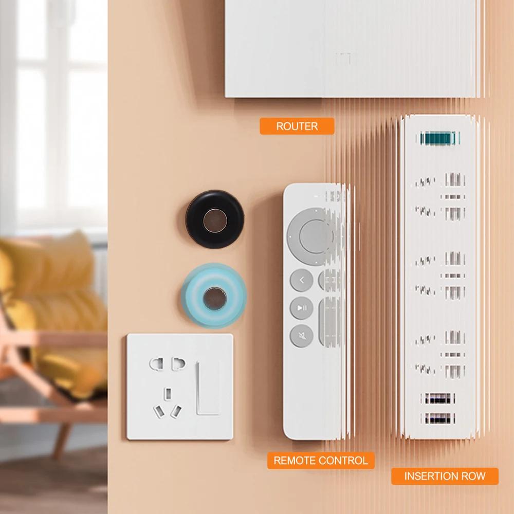 Neue Starke Magnethaken für Fernbedienung Wandmontierter Unsichtbarer Magnethalter Anti-Verloren Kühlschrankaufkleber Heim-Büro-Organizer