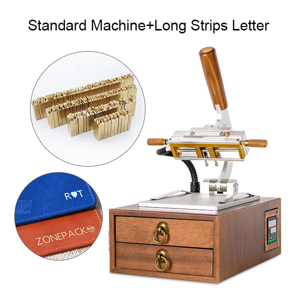 ZONESUN WT-90XT Wooden stamp Digital PVC Card Book Leather Paper Wood Custom Logo Embossing Hot Foil Stamping Machine