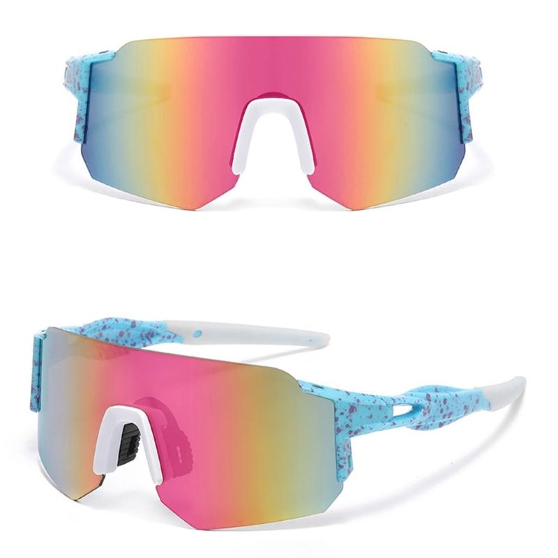 Sportsonnenbrille für Radfahren und Fahren, PC-Linse mit leichtem randlosem Design für hellen Sonnenschein im Freien und täglichen Gebrauch