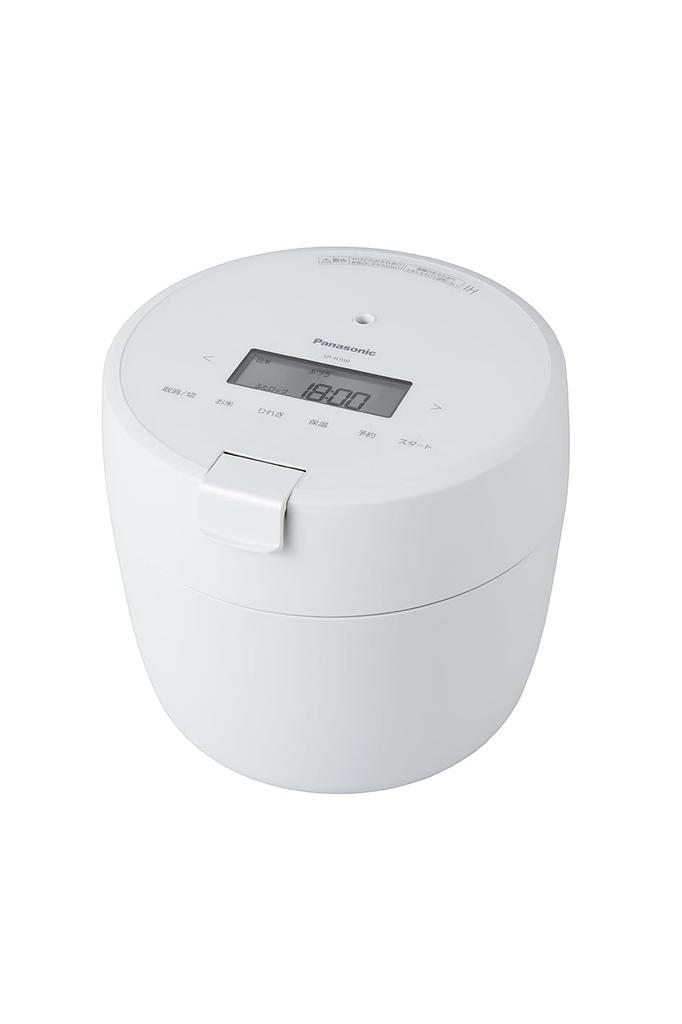 Panasonic Rice Cooker 5 Cups Pressure IH New Life Single Living Compact Size Lid Dishwasher Safe White SR-R10B-W