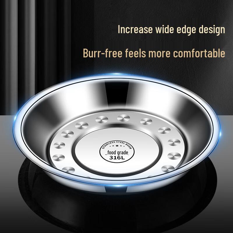 ZISIZ Stainless Steel Round Plate