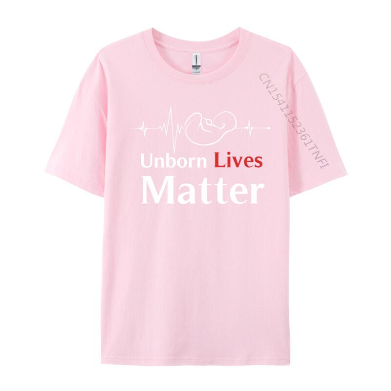 Unborn Lives Matter Heart Beat Fetus Pro-Life Cute Trombone Gamer Heartbeat Funny Top T-Shirts Cotton Man Tees Funny Tee Shirt