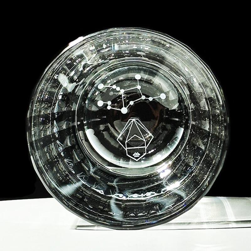 Hand-Carved Crystal Constellation Whiskey Glass