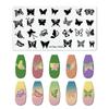 12*6cm Nail Stamping Plates Rose Butterfly Nail Art Plate Stainless Steel Nail Design Stencil Tools DIY Printing Design Stamp