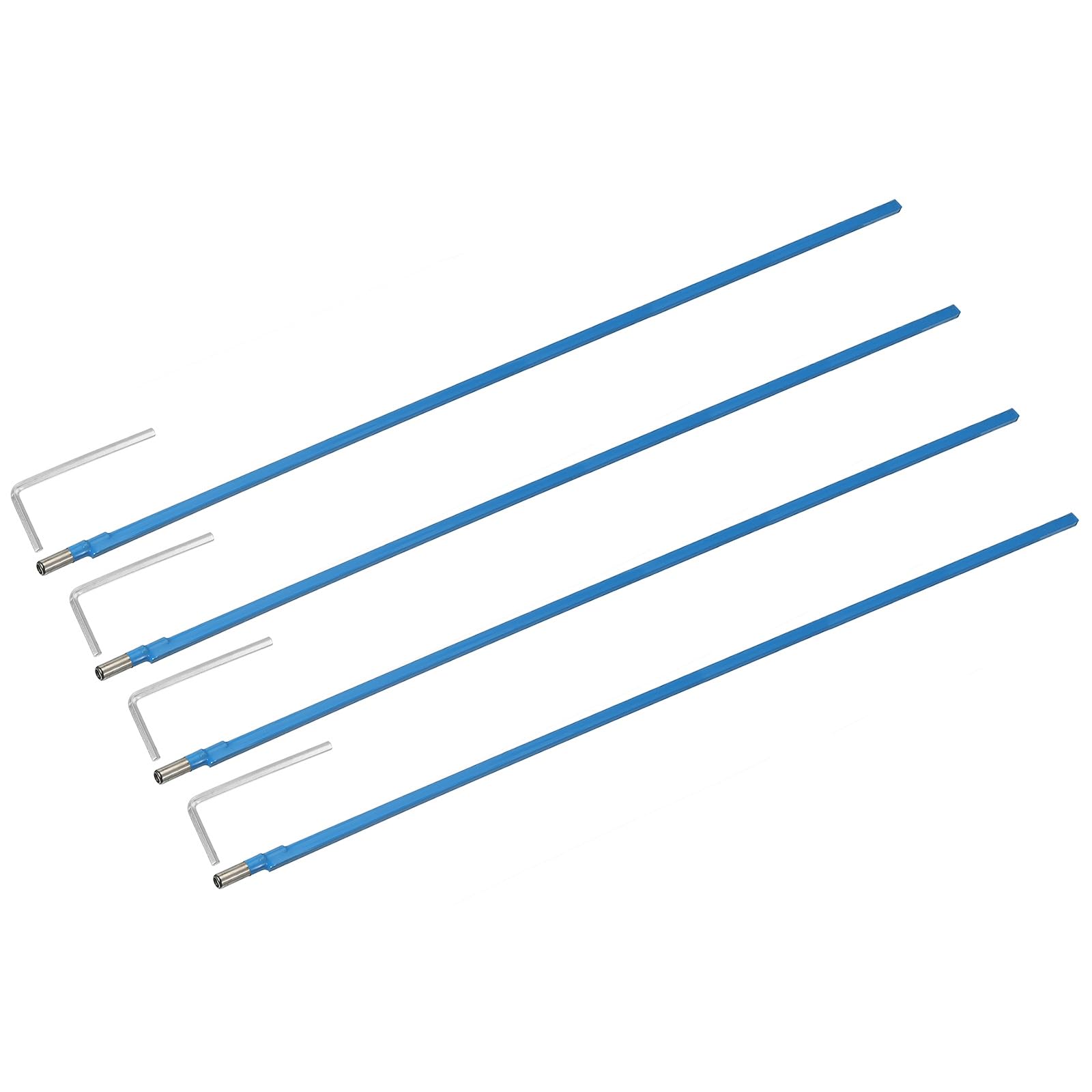 

uxcell Guitar Two-Way Rod, 630mm Low Profile Guitar Rod with 4mm L-Wrench, Luthier s Tool for Neck Repair and Adjustment, Blue, 4 Pieces