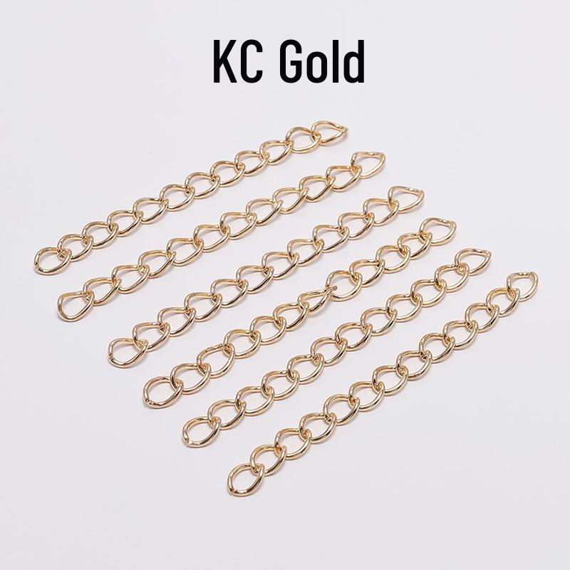 

Регулируемая удлинительная цепочка 5 см для ожерелий, браслетов, серег - Ювелирные аксессуары, Материалы для DIY. 0.7*5CM [100 per pack]