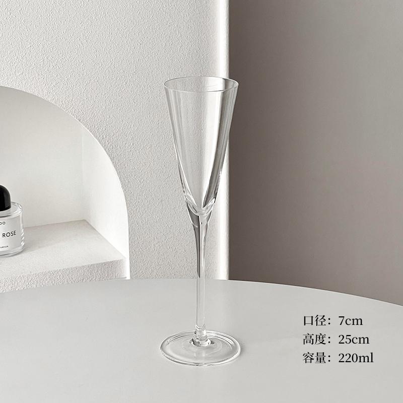 French Romantic Ceremonial Champagne Glasses And Wine Glasses High-end Crystal Glass Pair Stemmed Glasses Red Wine Glasses 1PCS