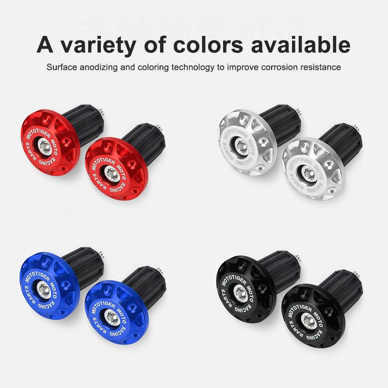 2Pcs Motorcycle Handle Bar Ends Plug Grips Handlebar Plug Caps Slider Motor Bike For Honda Yamaha Ktm Dirt Bike Accessories