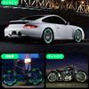 Car Wheel Decoration Reflective Sticker 40pc Rim Sticker Waterproof Flexible Night Reflective Safety Decoration