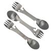 3Pcs Set Outdoor Multifunctional 5 in 1 Knife Spoon Fork Bottle Can Opener Utensil