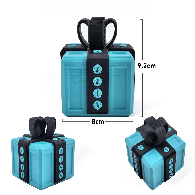 1 Juego de Dedo Medio Novedad Navideña Caja Sorpresa para Adultos Con Tornillos Impreso en 3D Divertido Regalo de Broma Regalo Molesto Para Amigos