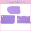 Versatile Plastic Dough Icing Fondant Scraper Set For Cake Decorating And Baking