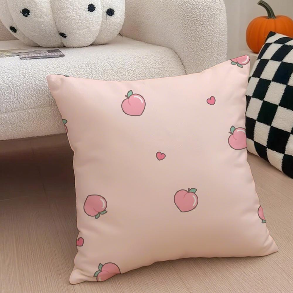 Pastoral simple Handdrawn watermelon Cushion Cover Throw Pillow Cover Hidden Button Durable Polyester Chair Cushion
