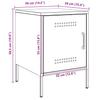 Nightstands 2 Pcs Pink 36 X 39 X 50.5 Cm Steel