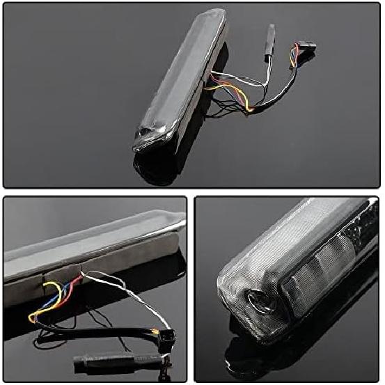 G-PLUS LED Third Brake Light Compatible With 1999-2006 Chevy Silverado/GMC Sierra 1500 2500 3500,3RD Cargo LED Tail Stop Lamps Clear Lens Chrome