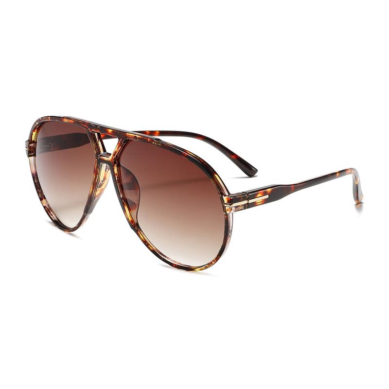 SHAUNA Übergroße Flieger-Sonnenbrille UV400