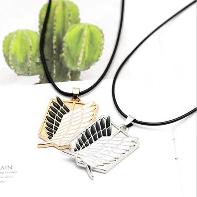 Δώρο 1Pc Anime Attack On Titan Alloy Collage Chain χρυσό ασημί μενταγιόν