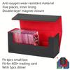 100+ Capacity Card Deck Box Trading Card Storage Box for Pokemon Magic YuGiOh Collectible Sport Cards Case Card Organizer