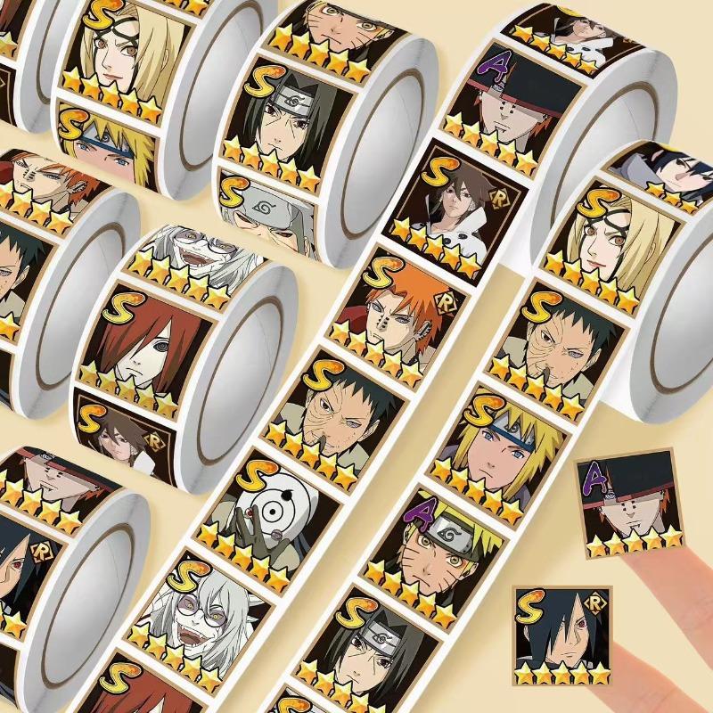 New 500pcs/roll Narutos Kawaii Stickers Luggage Graffiti Toy Decals Decoration Sticker Gift Closure Sticker
