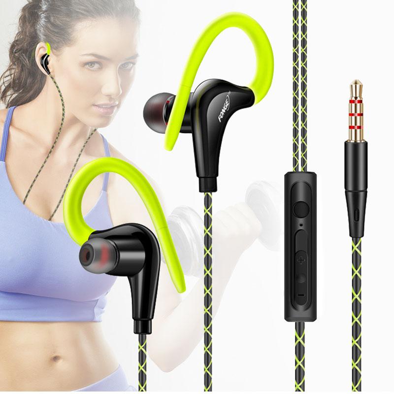 אוזניות תוך אוזניות 3.5 מ"מ סטריאו HIFI למוזיקה סופר בס אוזניות ספורט עם מיקרופון