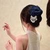 Striped Pattern Ethnic Style Hair Claw Tassel Hair Accessory Triangle Shark Clip  Commuting