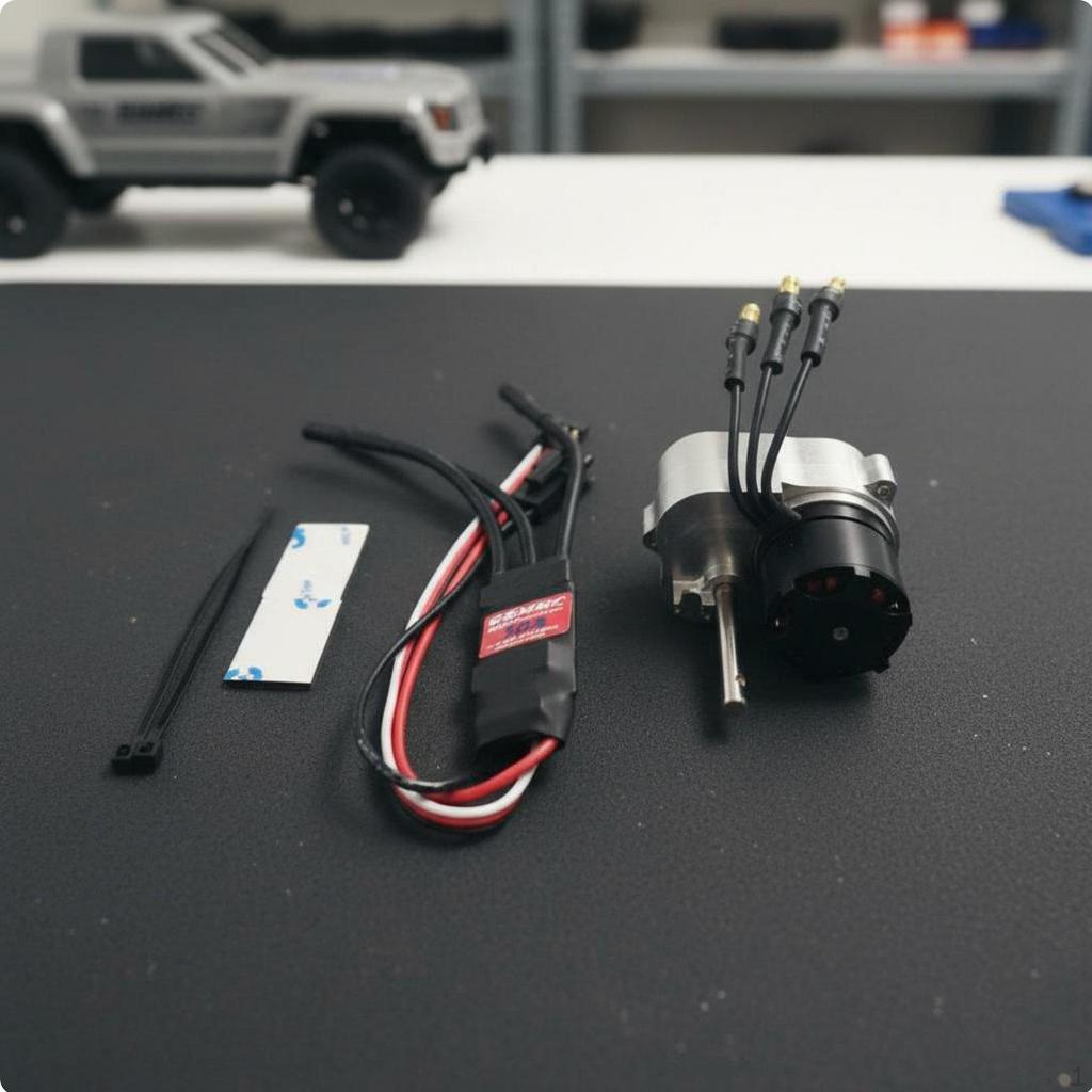 Motor and ESC Combo Rotational Force Compensation Outrunner with Metal Gearbox Upgrade Part RC