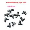 10PCS Automobile Fuel Pipe Joint Adapters for Bosch Fuel Injector Joint Three-way Two-way Fuel Return Pipe Quick Plug