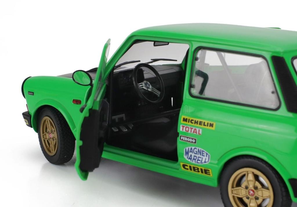 Solido Autobianchi A112 Abarth MKV 1980 (Green) 1/18 Scale Diecast Model Car