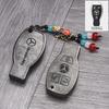 VFO1   For Mercedes-Benz TPU Car Key Cover E-Class/Class E300L/C260L/A200L Car Key Decorative Leather Pattern All-Pack Protective Case