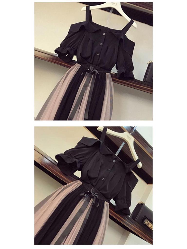 Plus-Size Camisole & Skirt Set: Spring/Summer Slimming Fashion for Women