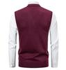 Men's Slim Fit Velvet-Thickened Knit Vest for Autumn/Winter