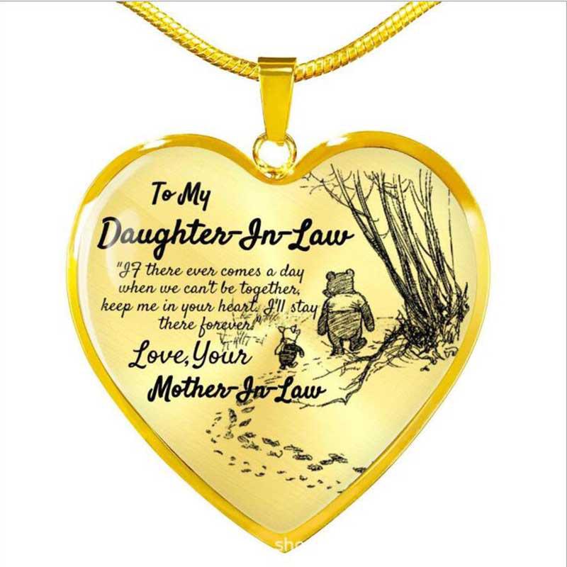 Für meine Tochter Liebesanhänger Halskette - Europäischer & Amerikanischer Allround-Schmuck Pulloverkette