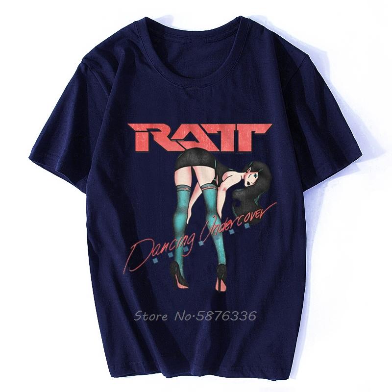 Ratt Dancing Undercover Adult TShirt Heavy Metal Music Cotton New Unisex Funny Tops Tee Shirt S