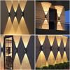 Solar Waterproof Outdoor Wall Lamp - Double-Sided High Brightness Lens for Courtyard, Villa, Balcony.