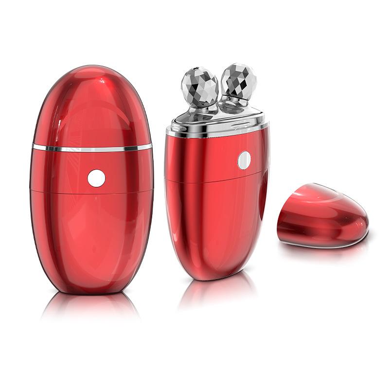 

Электрический массажер для лица, роликовый интродуктор Jinghua, бытовой прибор для ухода за кожей вокруг глаз, портативный красный