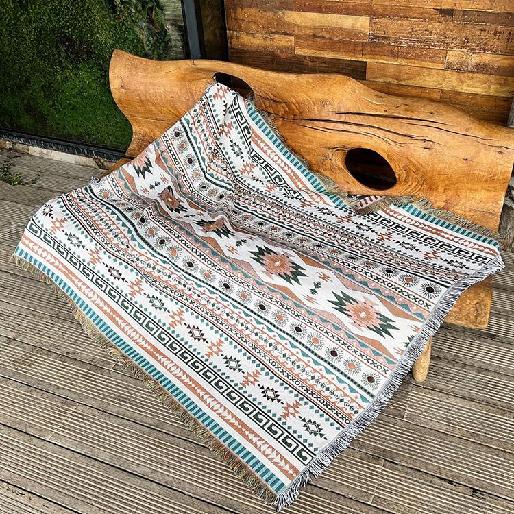 Boho Throw Blanket Hippie Living Room Decor Wall Tapestry Outdoor Picnic Camping Rug Mattress Beach Towel