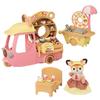 Sylvanian Families Amusement Park Shop Delicious Donut ST Mark Certified Toy Dollhouse for Ages 3 and Sylvanian Epoch "Delivery! Wagon" Mi-93 Up,