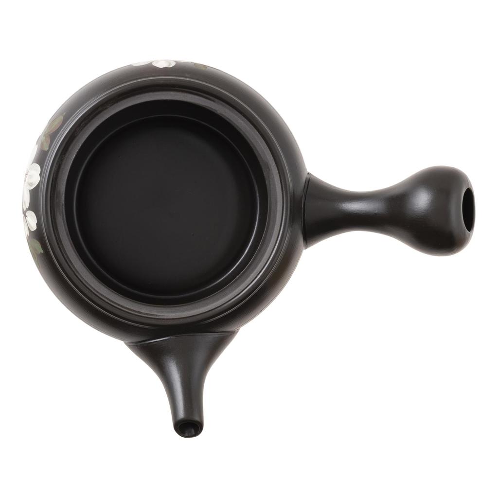 White Cherry with a Mesh for Roasted Green and Brown Rice Made In Tk011 Tokoname-yaki Teapot, Takeharu, Blossom, 300ml, Sash, Deep-steamed Tea, Tea,