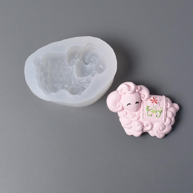 Sheep Silicone Mold Non-Stick BPA Free Food Grade for Baking Cake Candle Chocolate Soap Handmade DIY Craft Projects