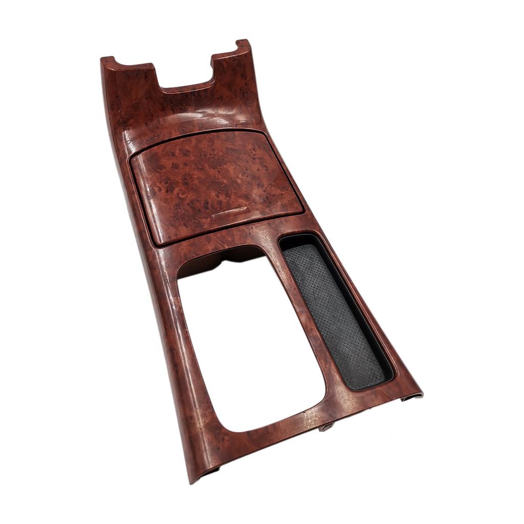Car Interior Wood Color Gear Shifter Panel With Cup Holder Seat Heater Switch Button for Toyota Camry 2002-2006 Manual Gear