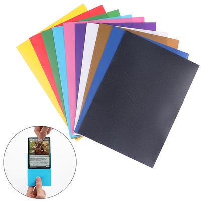 100 Adet Mat Renkli Standart Boyut Kart Kovanları Tcg Ticaret Kartları Koruyucu Tarot Kalkanı Masa Oyunları Büyülü Kapak Pkm 66X91Mm