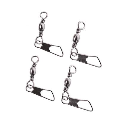 100PCS/pack Tool Tackle Fishing Line Connector Fishing Pins Swivels Solid Rings Hanging Snap