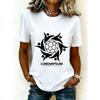 2026 Casual Women's Short-Sleeve T-Shirt with USA-Canada-Mexico World Cup Football Match Print