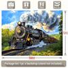 1 Piece of Retro Steam Train Party Banner - Vintage Railway Scene Polyester Fabric Background  for Home Decoration