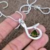Peridot Gemstone Handmade 925 Sterling Silver Jewelry Pendant 1.65" KKG-570