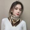 Versatile Silk Cotton Scarf with Magnetic Buckle: Double-sided, Multifunctional Neckband