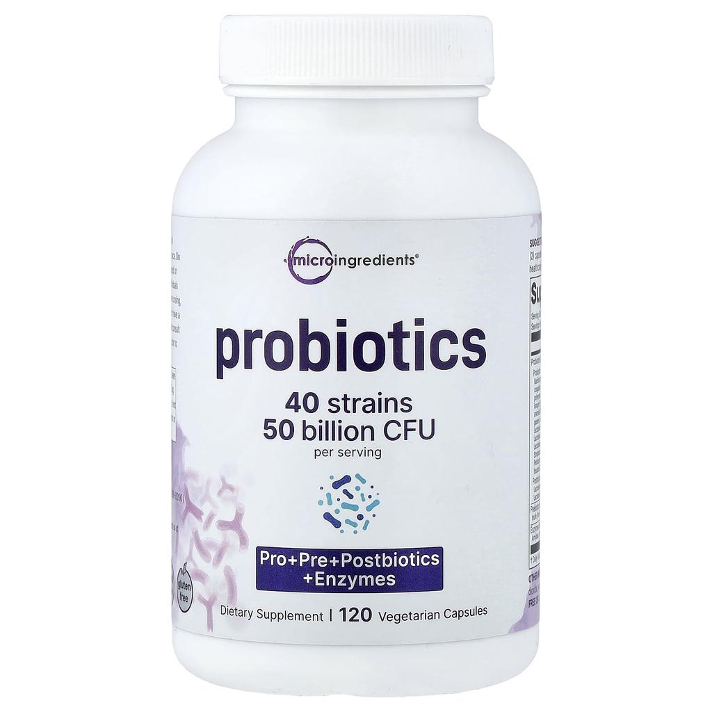 Micro Ingredients Probiotics, 120 Veggie Capsules