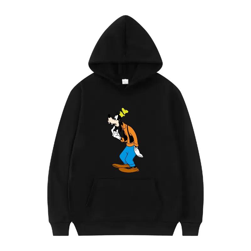 Disney Mickey Mouse Pattern Woman Streetwear Loose Grey Winter Tops Clothes Pullovers Ladies Cheap 90s Hoodies Men Sweatshirts