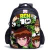 Ben10 Teenager Hacker Klassische Schwarze Schultasche Jungen Entlastende Rückenstütze Schultasche Grundschüler Tägliche Schulrucksack