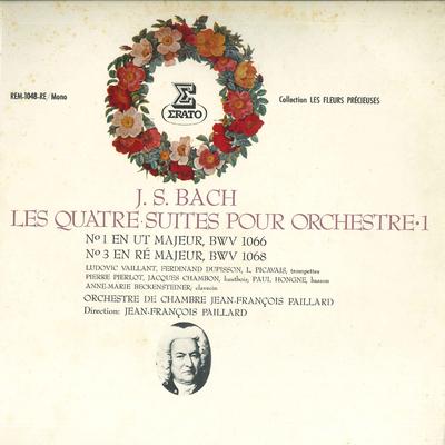 LP-skiva JEAN-FRANCOIS PAILLARD - Bach: Orkestersviter-1 / Orchest REM1048RE ERATO 1972 Japan Klassisk Begagnad
